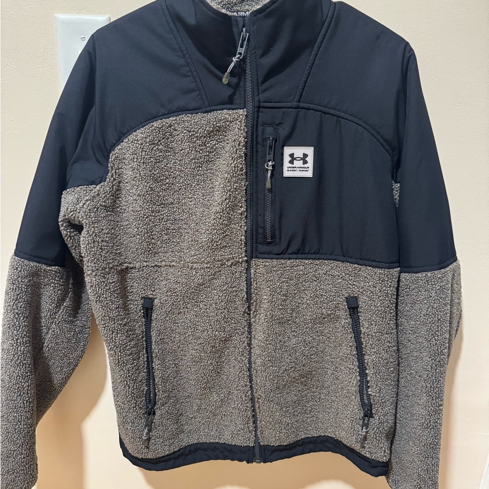 Under Armour Men’s Black/Tan Zip-Up Jacket